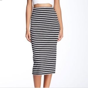 NWOT Sanctuary striped midi pencil skirt